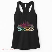 Chicago Illinois Skyline City Souvenir Women's Tank Top thumb 0
