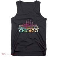 Chicago Illinois Skyline City Souvenir Tank Top thumb 0