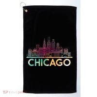 Chicago Illinois Skyline City Souvenir Golf Towel thumb 0
