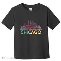 Chicago Illinois Skyline City Souvenir Toddler T-Shirt thumb 0