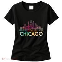 Chicago Illinois Skyline City Souvenir Women's T-Shirt thumb 0