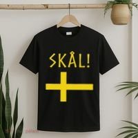 Cheers In Swedish Souvenir Flag Of Sweden Gifts Funny Scale T-Shirt thumb 2