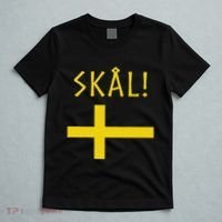 Cheers In Swedish Souvenir Flag Of Sweden Gifts Funny Scale T-Shirt thumb 5