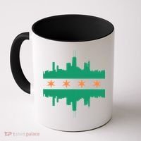 Chicago Irish Skyline St Patricks Day Flag Gift Coffee Mug thumb 0