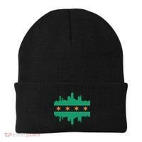 Chicago Irish Skyline St Patricks Day Flag Gift Beanie thumb 0