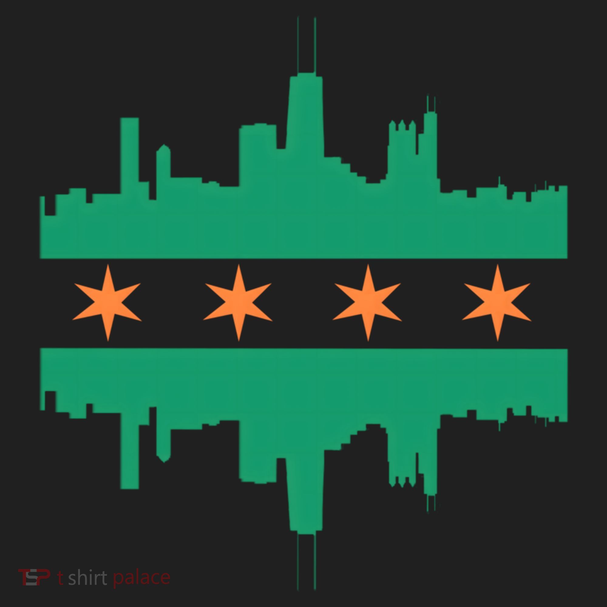 Chicago Irish Skyline St Patricks Day Flag Gift Hat