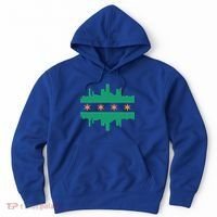 Chicago Irish Skyline St Patricks Day Flag Gift Hoodie thumb 0
