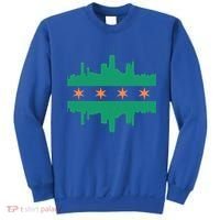 Chicago Irish Skyline St Patricks Day Flag Gift Sweatshirt thumb 0