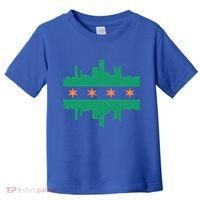 Chicago Irish Skyline St Patricks Day Flag Gift Toddler T-Shirt thumb 0
