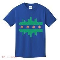 Chicago Irish Skyline St Patricks Day Flag Gift Kids T-Shirt thumb 0