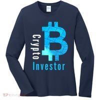 Crypto Investor, Satoshi, Bitcoin, Blockchain, Cryptocurrency, DeFi, BTC Women's Long Sleeve Shirt thumb 0