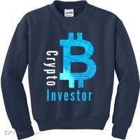 Crypto Investor, Satoshi, Bitcoin, Blockchain, Cryptocurrency, DeFi, BTC Kids Sweatshirt thumb 0