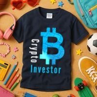 Crypto Investor, Satoshi, Bitcoin, Blockchain, Cryptocurrency, DeFi, BTC Kids T-Shirt thumb 3