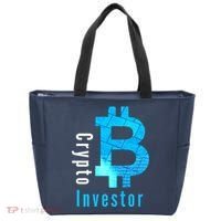 Crypto Investor, Satoshi, Bitcoin, Blockchain, Cryptocurrency, DeFi, BTC Tote Bag thumb 0