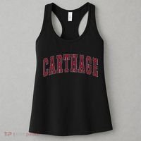 Carthage Illinois Souvenir College Style Red Text Women's Tank Top thumb 3
