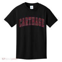 Carthage Illinois Souvenir College Style Red Text Kids T-Shirt thumb 0