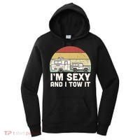 Camping I'm Sexy And I Tow It Funny Retro Sunset Women's Hoodie thumb 0