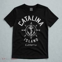 Catalina Island Sailing Compass Rose Beach Boat Great Gift T-Shirt thumb 5