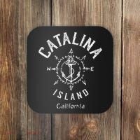 Catalina Island Sailing Compass Rose Beach Boat Great Gift Coaster thumb 0