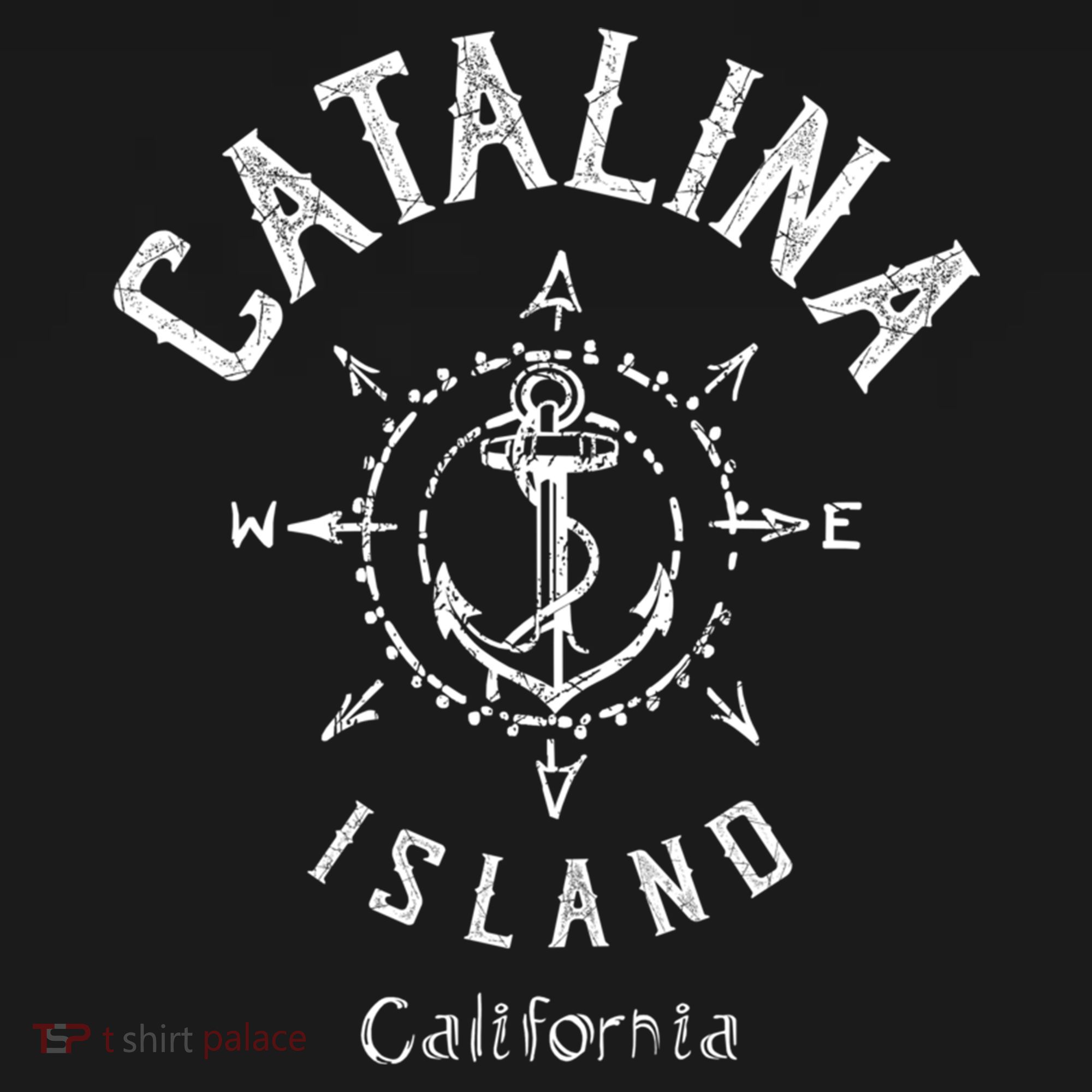 Catalina Island Sailing Compass Rose Beach Boat Great Gift Mousepad