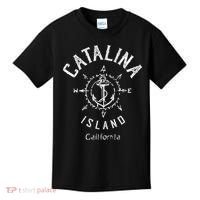 Catalina Island Sailing Compass Rose Beach Boat Great Gift Kids T-Shirt thumb 0