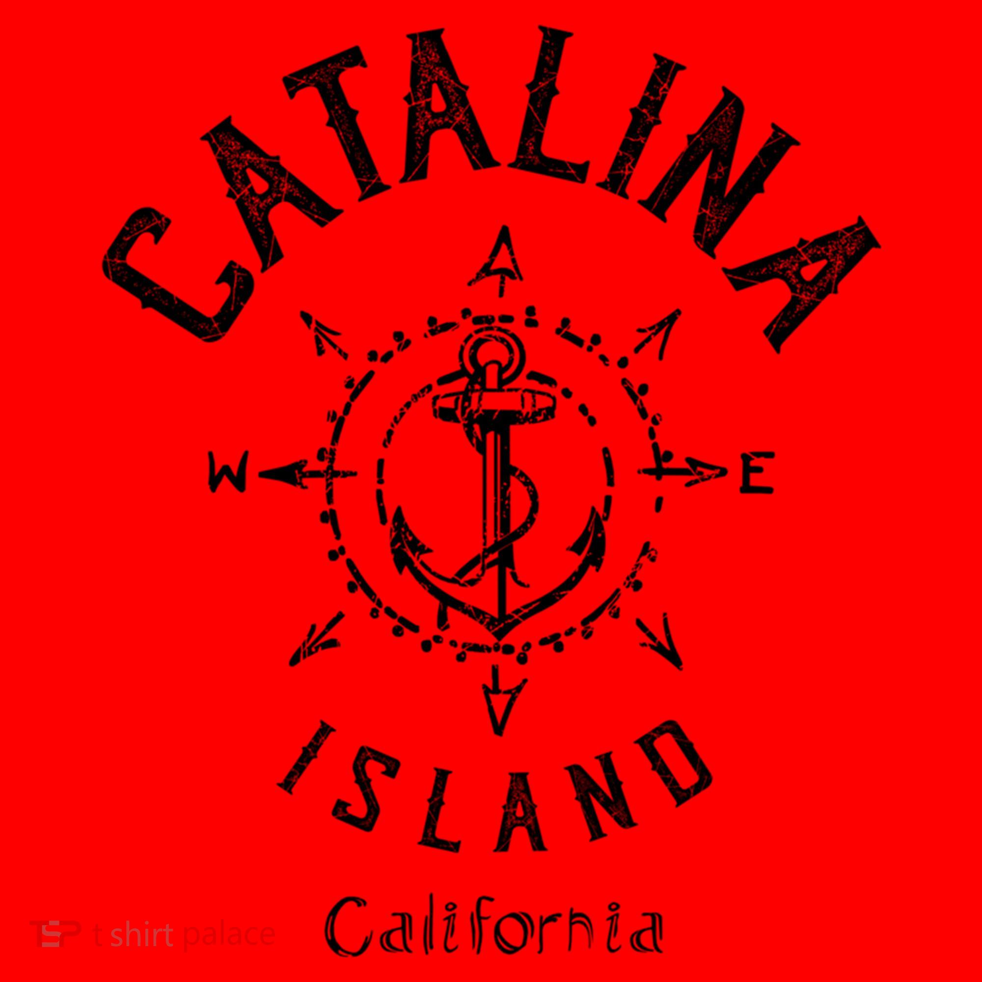 Catalina Island Sailing Compass Rose Beach Boat Great Gift Santa Hat