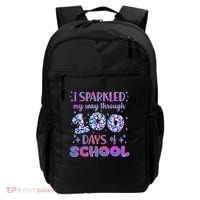 Cute I Sparkled My Way Through Days Of School Backpack thumb 0