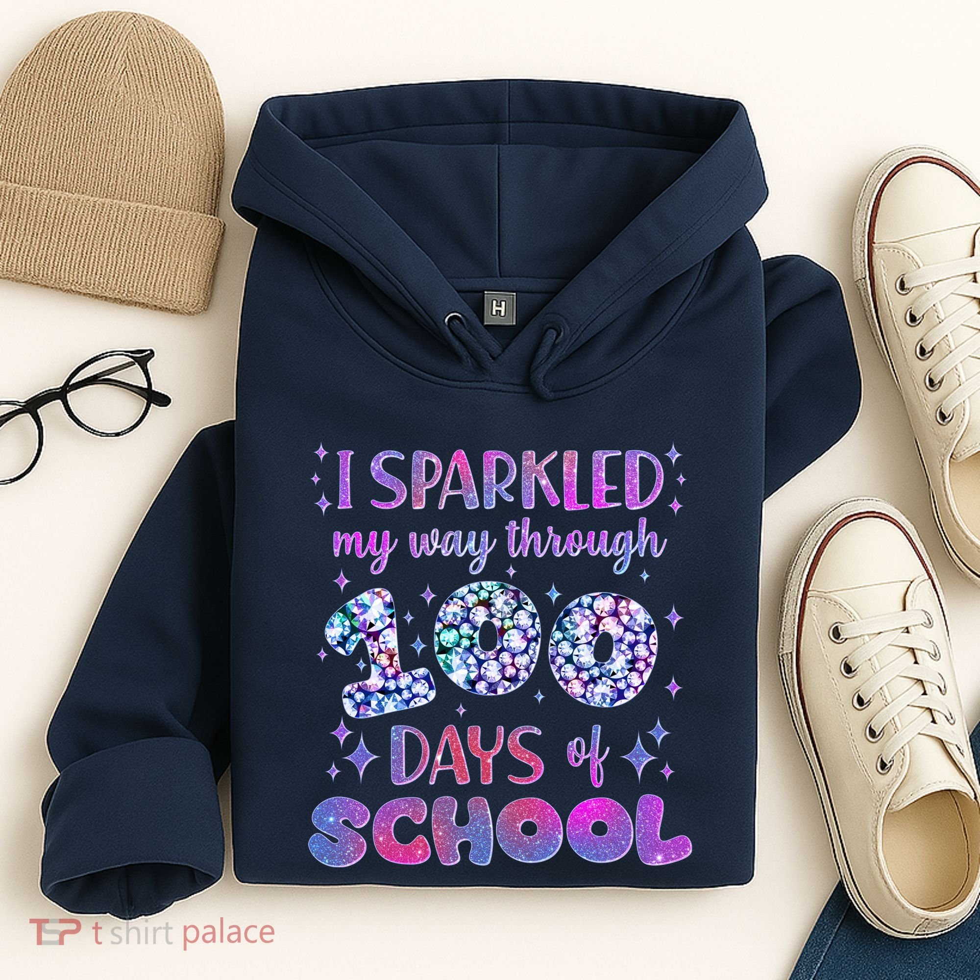 Cute I Sparkled My Way Through Days Of School Hoodie