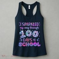 Cute I Sparkled My Way Through Days Of School Women's Tank Top thumb 3