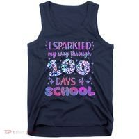Cute I Sparkled My Way Through Days Of School Tank Top thumb 0