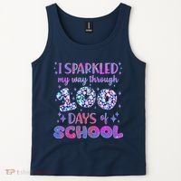 Cute I Sparkled My Way Through Days Of School Tank Top thumb 2