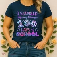 Cute I Sparkled My Way Through Days Of School Women's T-Shirt thumb 2