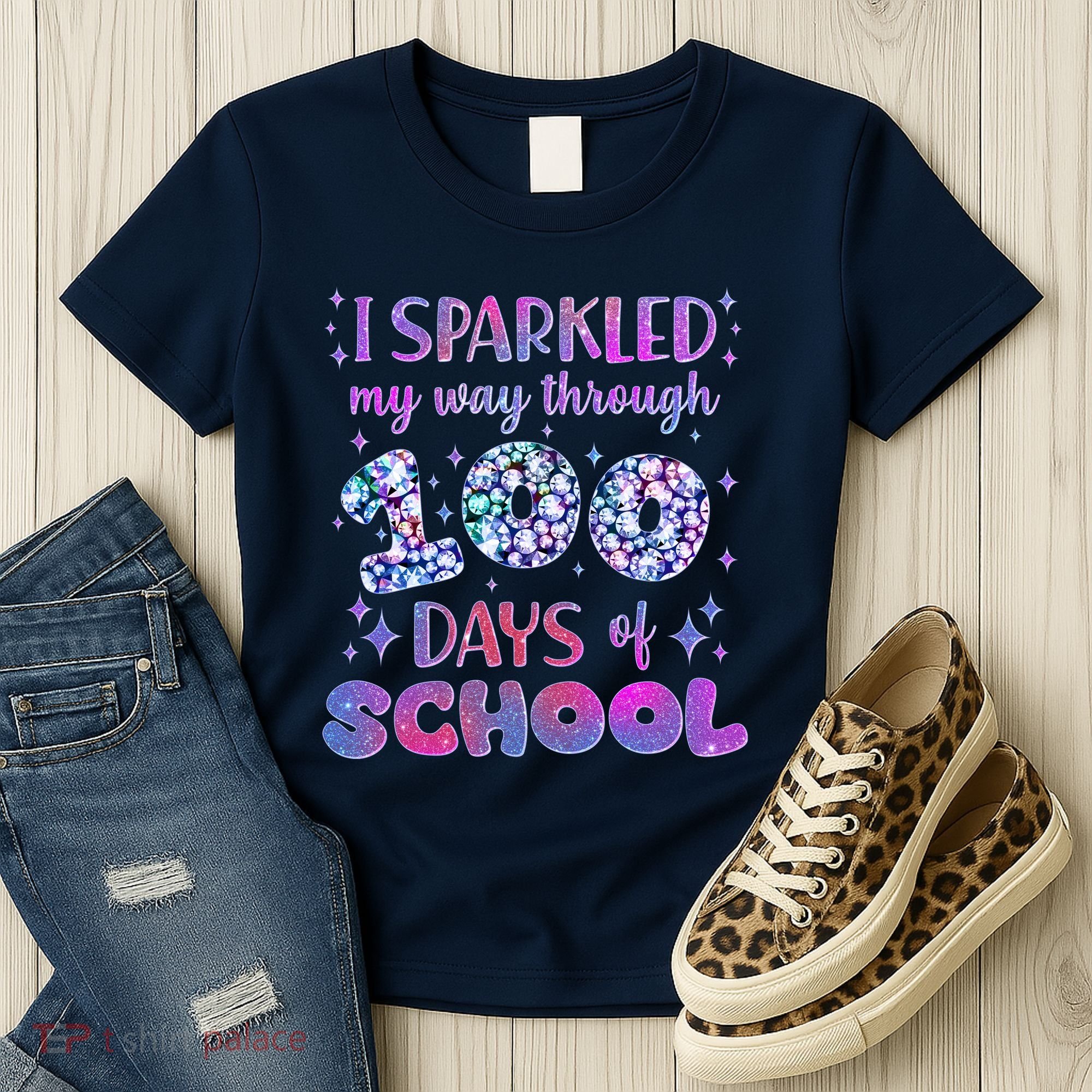 Cute I Sparkled My Way Through Days Of School Women's T-Shirt
