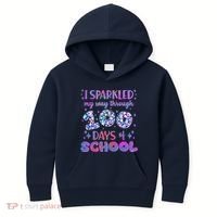 Cute I Sparkled My Way Through Days Of School Kids Hoodie thumb 0