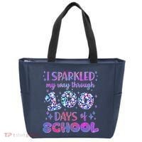 Cute I Sparkled My Way Through Days Of School Tote Bag thumb 0