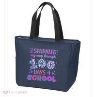 Cute I Sparkled My Way Through Days Of School Tote Bag thumb 3