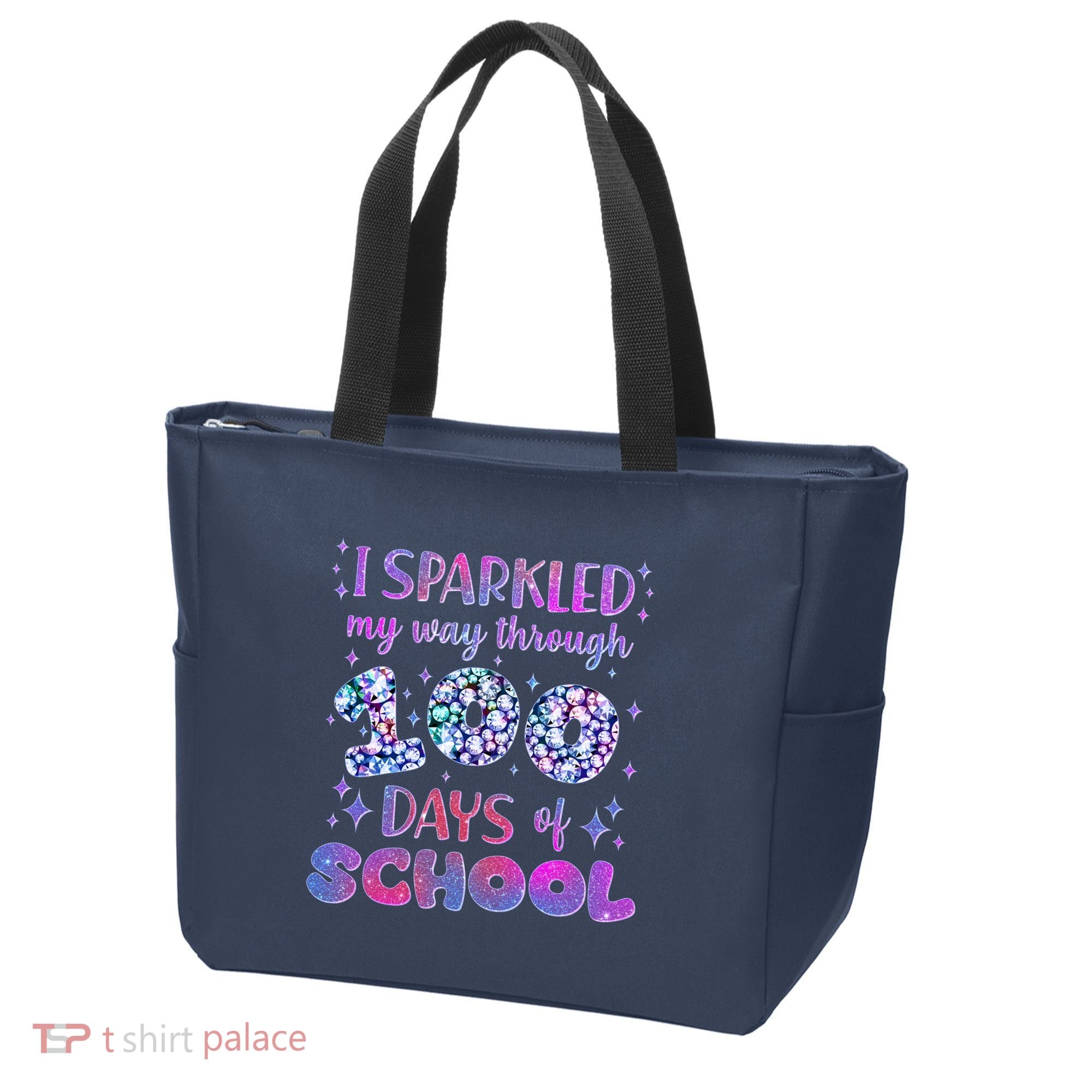 Cute I Sparkled My Way Through Days Of School Tote Bag