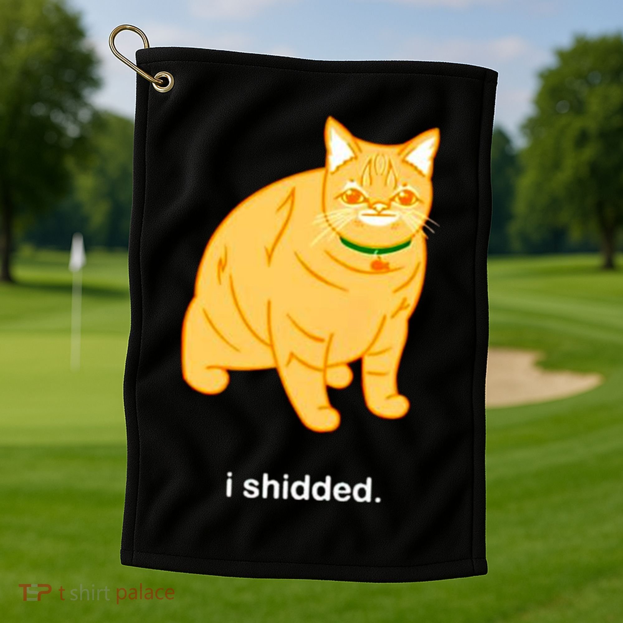 Cat I Shidded Shirt Golf Towel