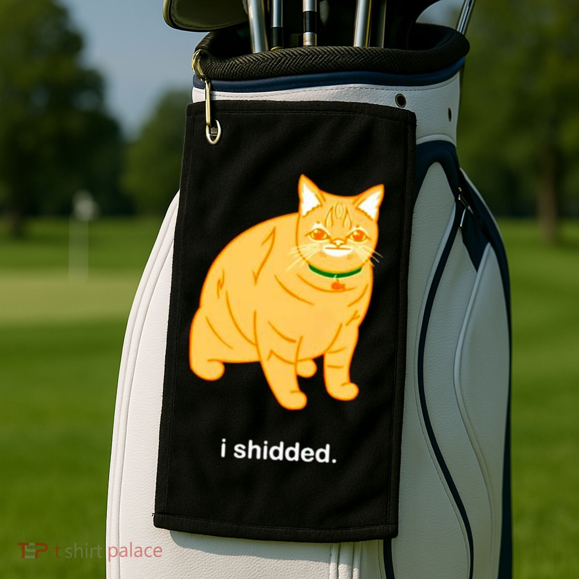 Cat I Shidded Shirt Golf Towel