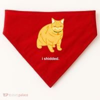 Cat I Shidded Shirt USA-Made Doggie Bandana thumb 0