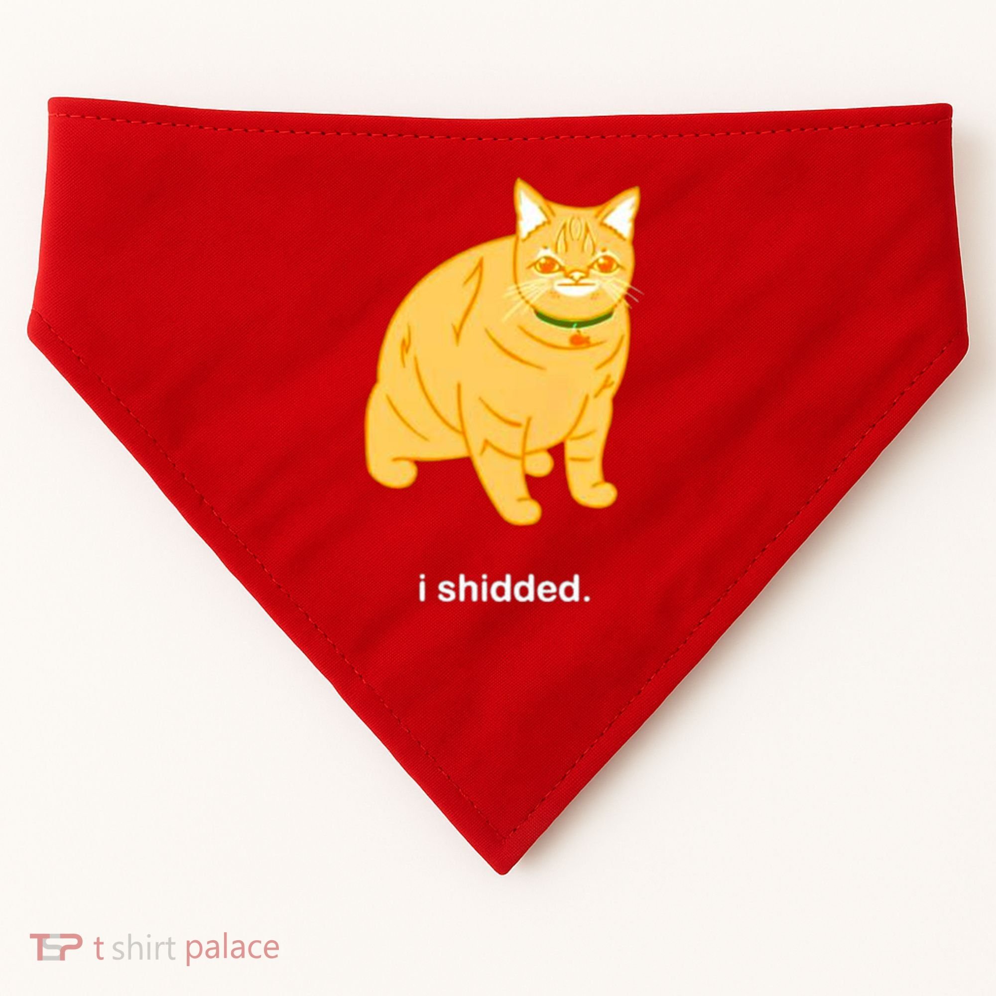 Cat I Shidded Shirt USA-Made Doggie Bandana
