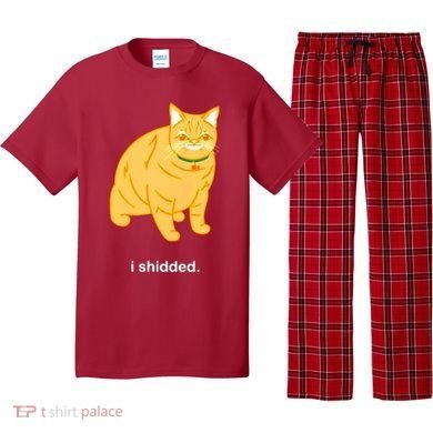 Cat I Shidded Shirt Pajama Set