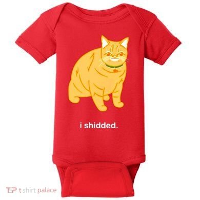 Cat I Shidded Shirt Baby Bodysuit