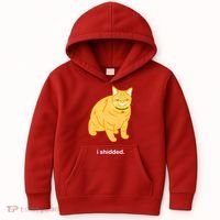 Cat I Shidded Shirt Kids Hoodie thumb 0