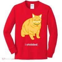 Cat I Shidded Shirt Kids Long Sleeve Shirt thumb 0