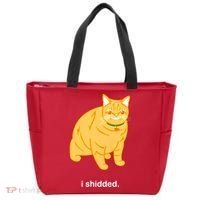 Cat I Shidded Shirt Tote Bag thumb 0