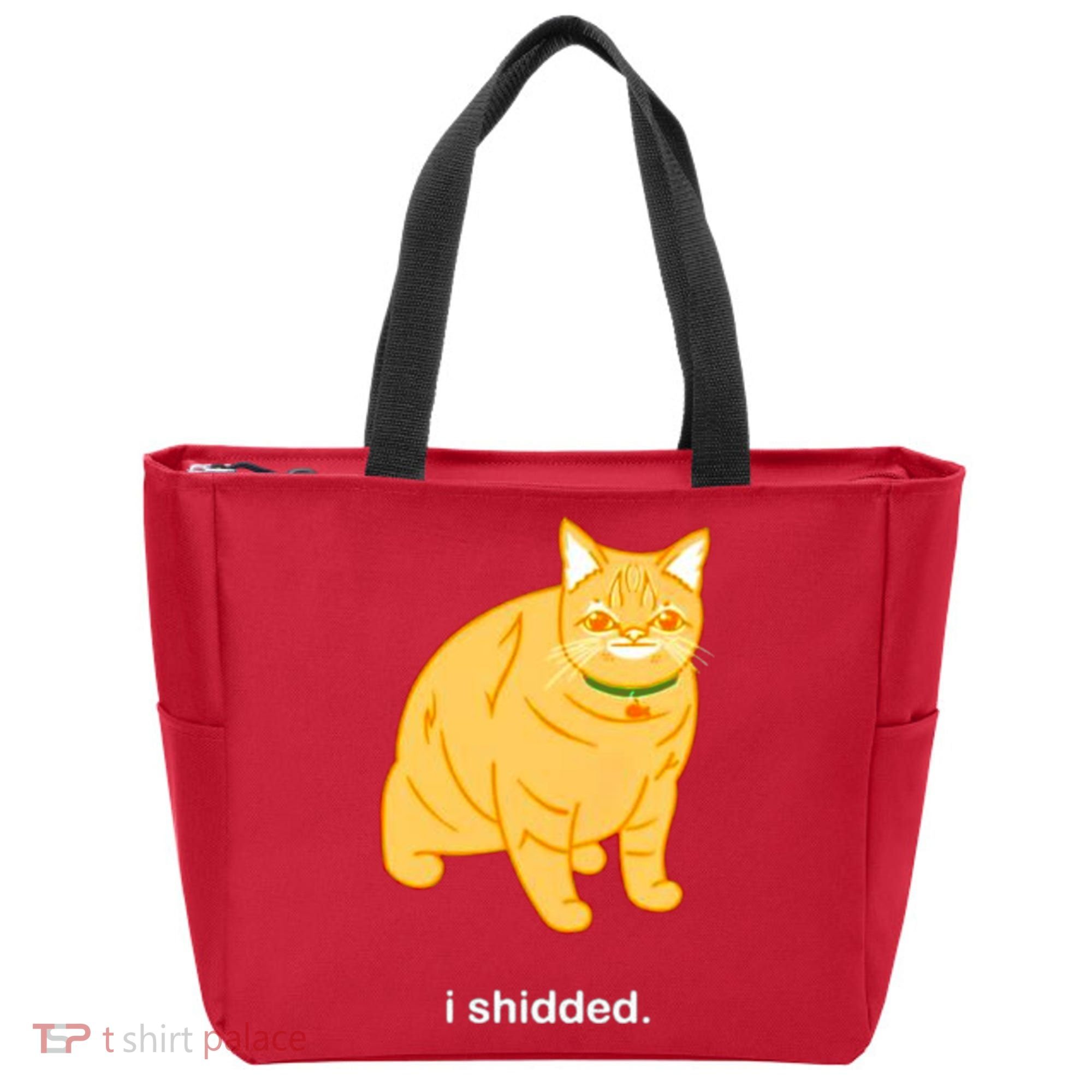 Cat I Shidded Shirt Tote Bag