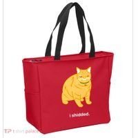 Cat I Shidded Shirt Tote Bag thumb 2