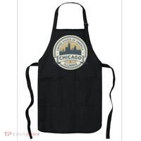 Chicago Illinois Stamp Logo Apron thumb 0