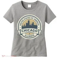 Chicago Illinois Stamp Logo Women's T-Shirt thumb 0
